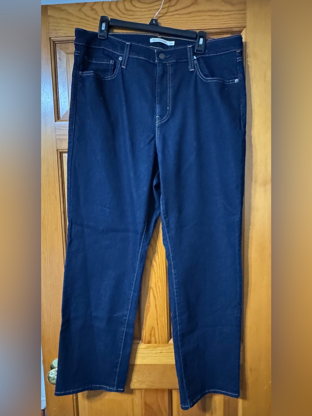 Levi's Women's Straight-Leg Jeans in Deep Navy